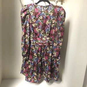 Zara floral mini dress